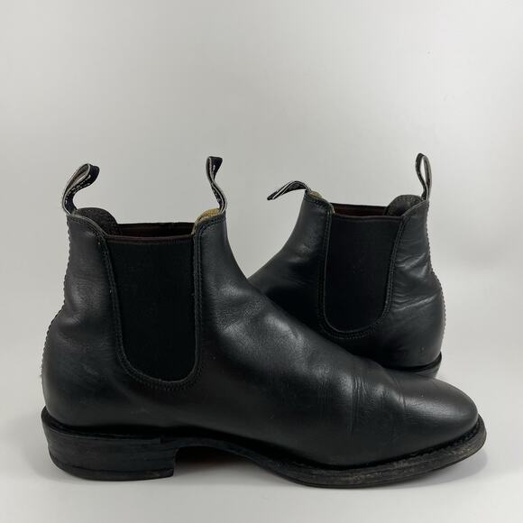 R.M. Williams Craftsman Chelsea Boots Mens Size 8 D UK, US Size 9 Black Leather - Picture 5 of 10